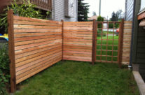 Cedar Fencing and Lattice Gate