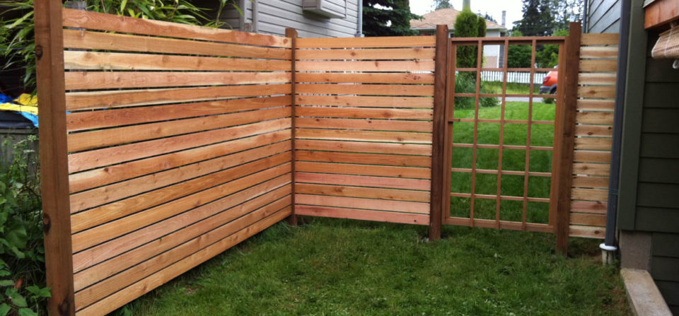 Cedar Fencing and Lattice Gate